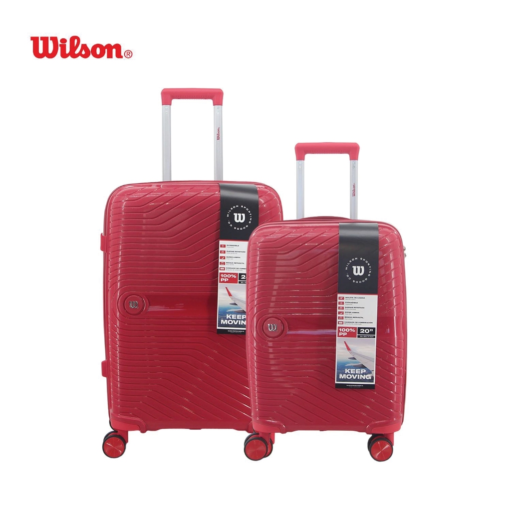 Imagem Kit 2 Malas Viagem Wilson P Bordo 10kg M Despacho 23kg Segredo Embutido ANAC
