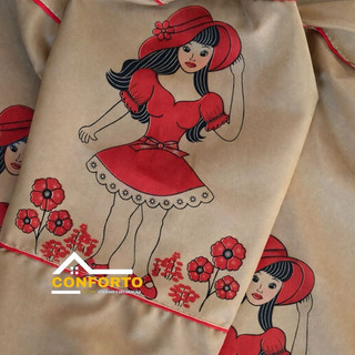 Kit Jogo De Cozinha 7 Peças Estampado Capas Decorativas Para Cozinha 100% OXFORD