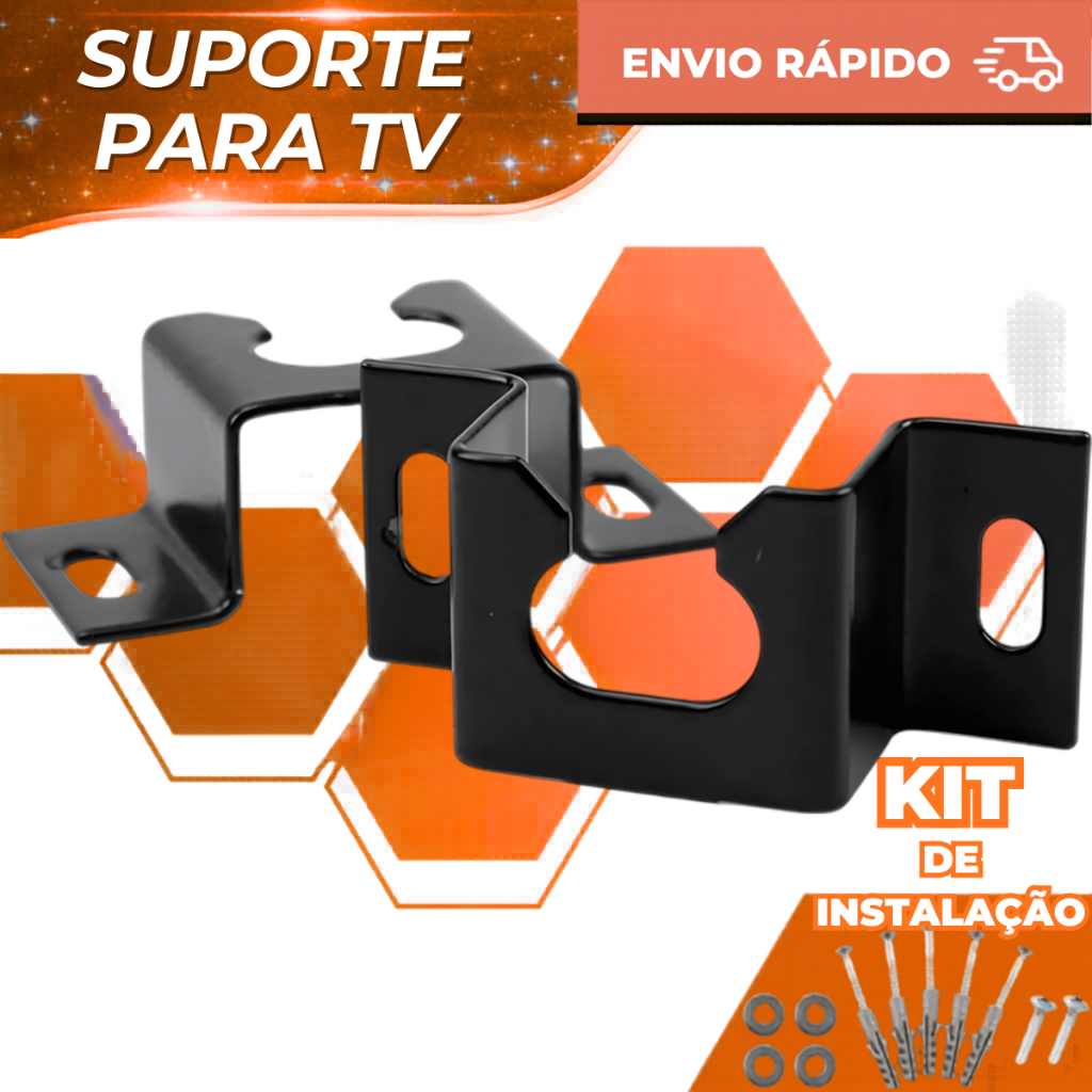 Suporte Fixo Universal para TV e Monitor - De 10" a 100" Polegadas LED LCD 4K