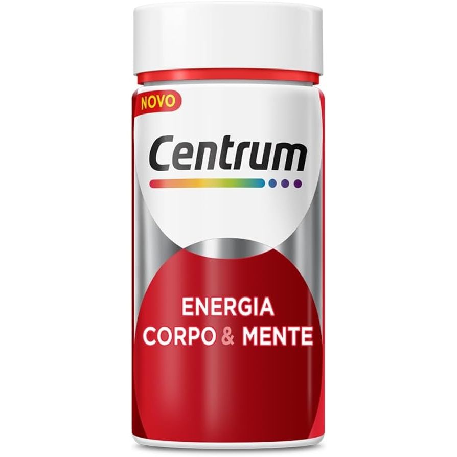 Centrum Multivitamínico Energia Corpo & Mente, Frasco com 60 Cápsulas