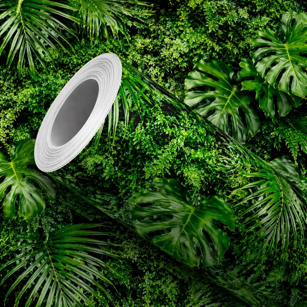 Papel de Parede Folhagens Tropicais Variedades Folhas Largas Decoração Moderna