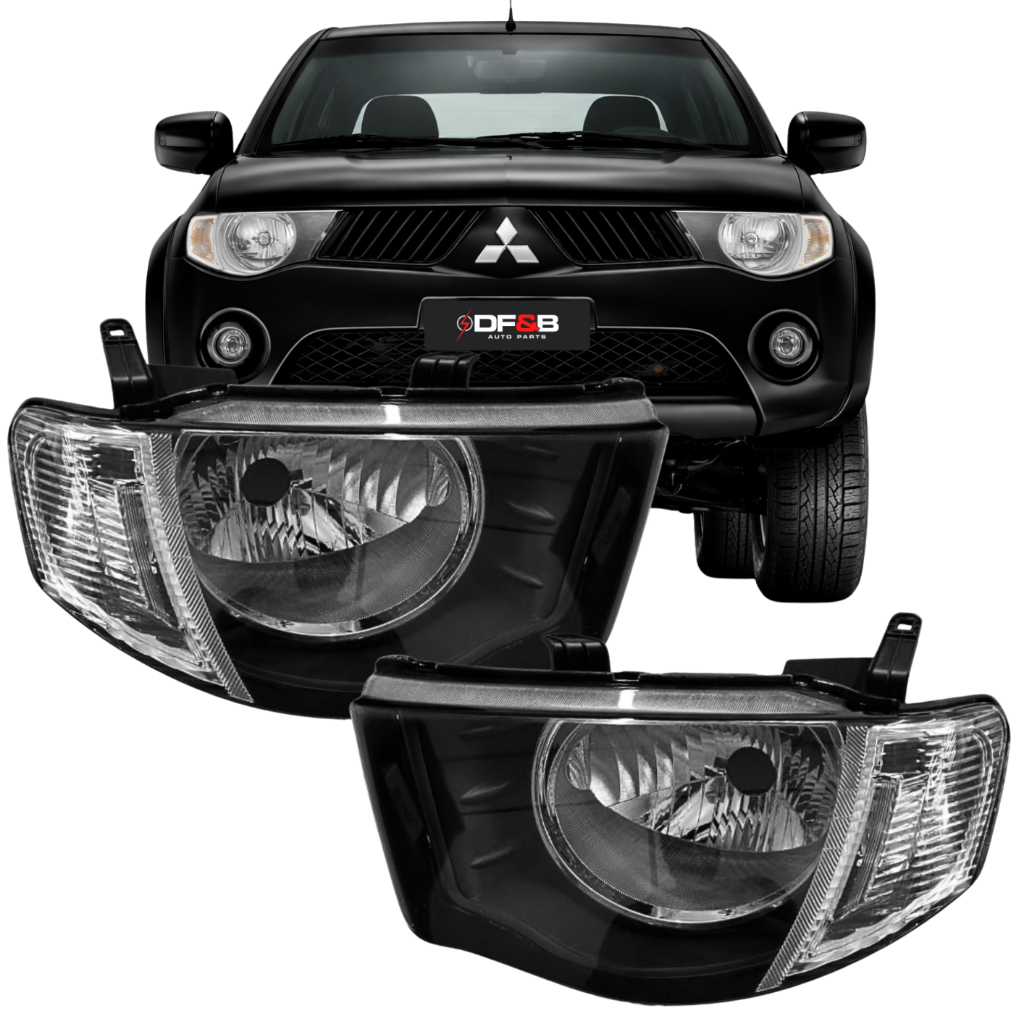 Par Farol L200 Triton Pisca Cristal Dianteiro 2007 A 2012