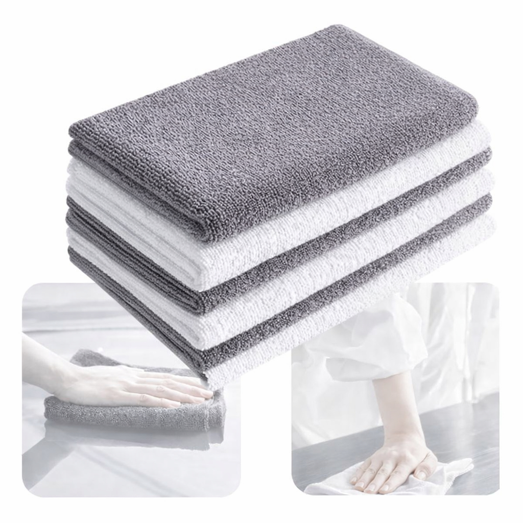 Kit 4 Super Panos De Chão Grandes Em Microfibra Panão 80x50