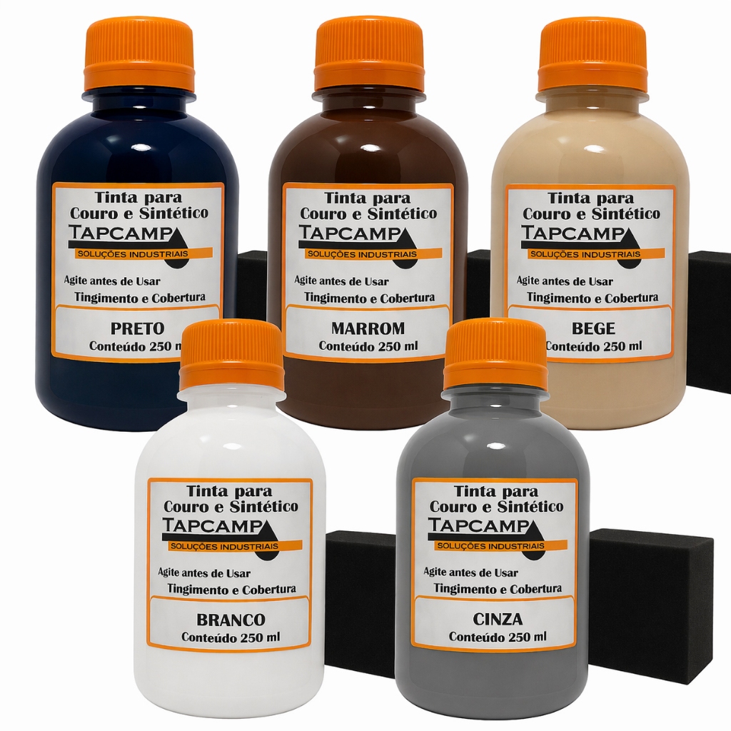 Tinta Para Couro Legitimo Sintético Restaurar Banco Carro sofá 250ml