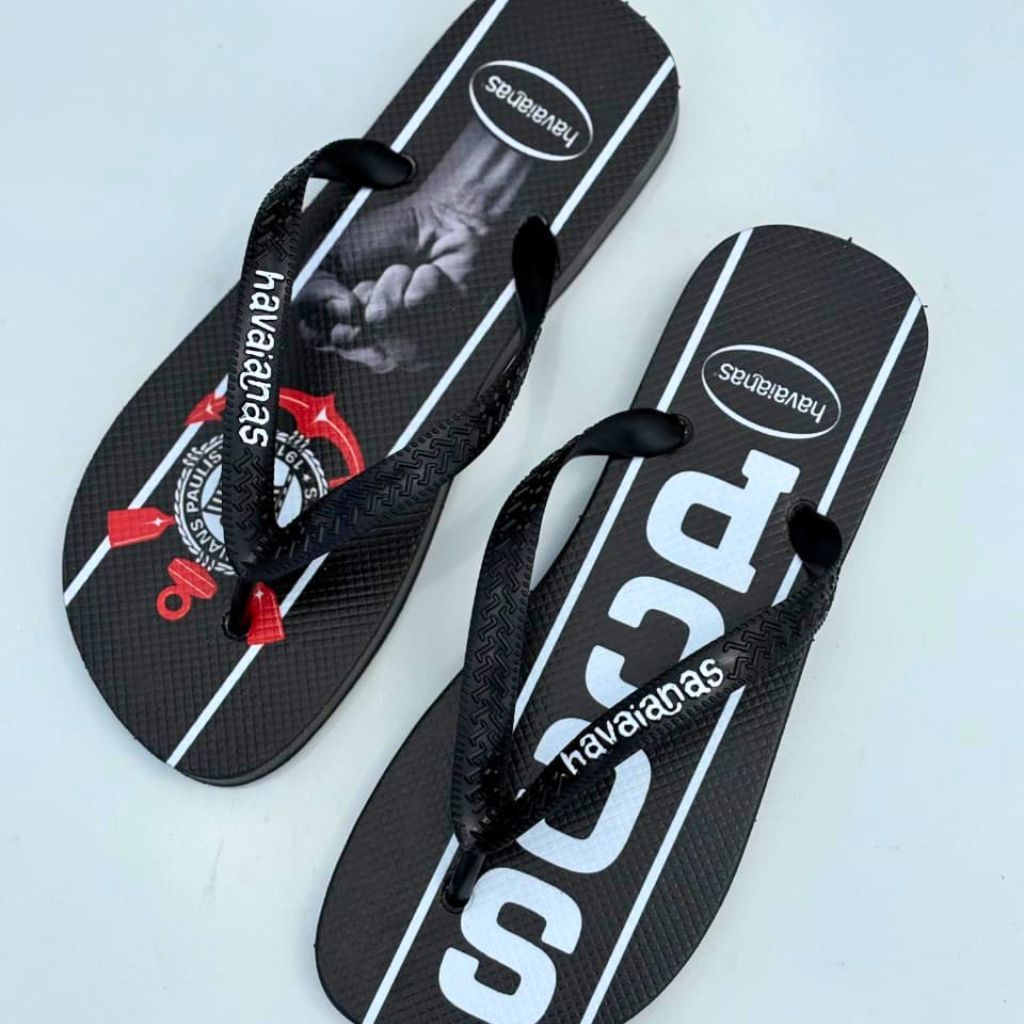 Chinelo Masculino Torcedor Confortável Estampado Leve Antiderrapante Casual Moda Verão