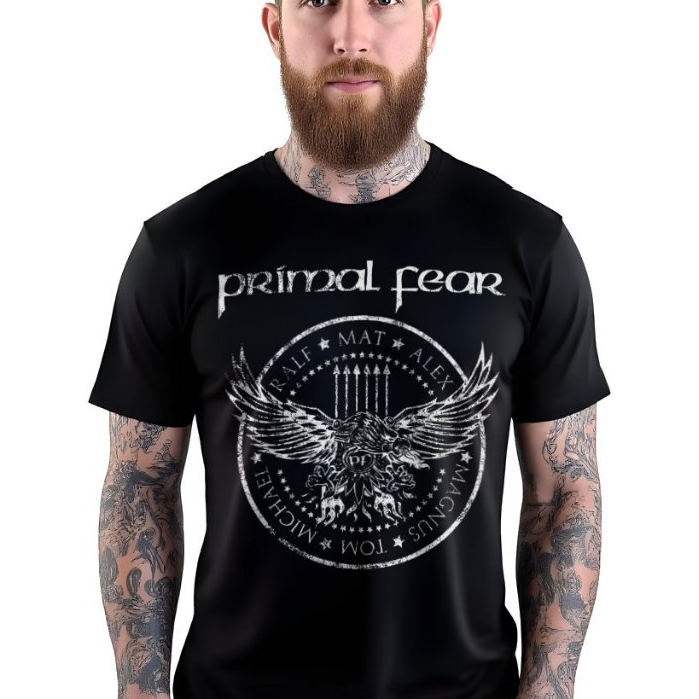 Camiseta Primal Fear Banda de Heavy Metal