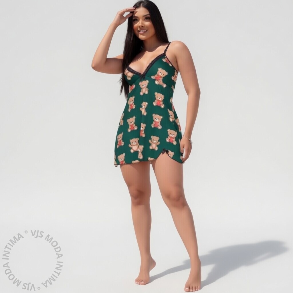 Camisola Feminina 2 Peças – Conforto, Leveza e Ajuste Perfeito (P ao GG)