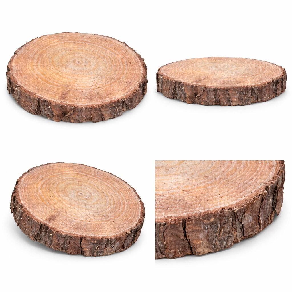 BASE DE MADEIRA RÚSTICA NATURAL 10 A 20CM | BOLACHA DE MADEIRA DECORAÇÃO FESTA ARTESANATO