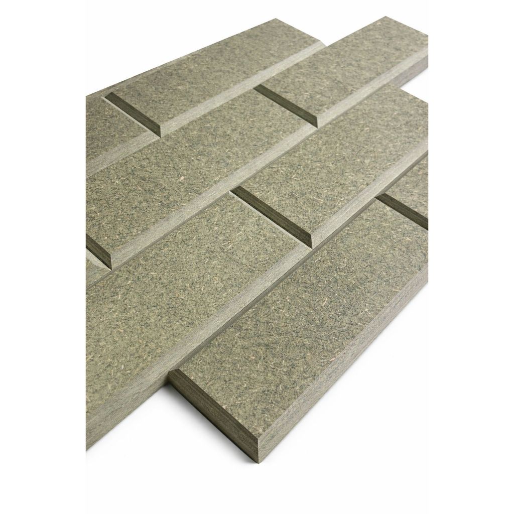 Tijolinho Brick 3D de MDF para Revestimento de Paredes Decoração 20x7 - 10 peças