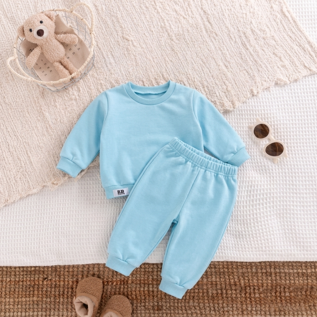 Conjuto de Frio Blusa e Calça Moletonzinho Bebê Menino e Menina Infantil Masculino e Feminino