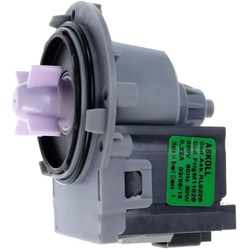 Eletrobomba Lavadora Brastemp Consul Askoll Original 220V – Bomba Drenagem Alta Performance