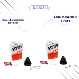 Par Homocinética Gol Saveiro Parati G2 G3 G4 1.6 1.8 Ap Spicer ou Cofap