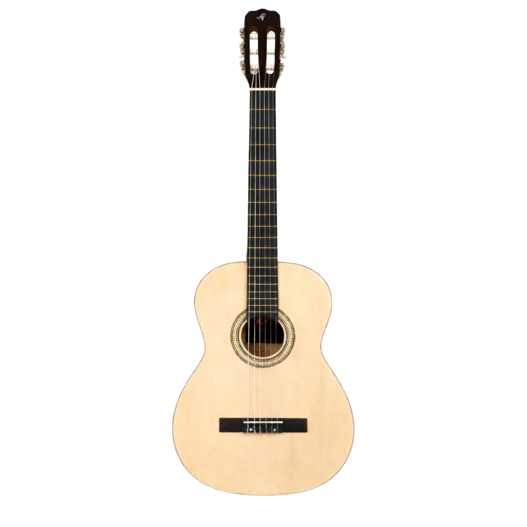 Imagem Violão Alpha classico Acústico cor Natural 6 Cordas de Nylon iniciantes