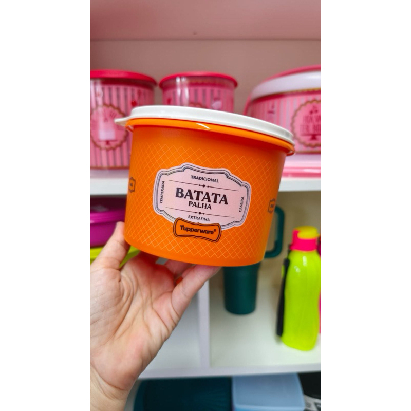 Tupper Caixa Batata Palha Bistrô 140ml Tupperware Original – Conserva a Crocância