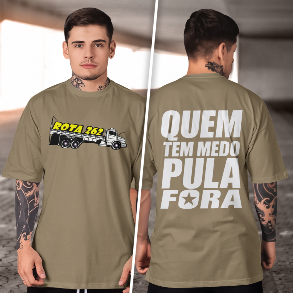 Camiseta Caminhão e trailer Rota 262 Streetwear Unissex – Estilo Urbano, Caimento Perfeito e Visual Moderno