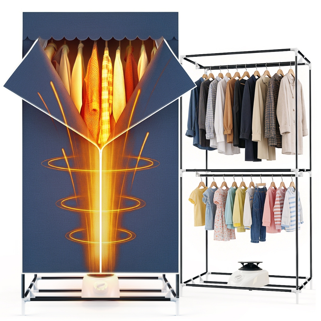 Maquina Secadora De Roupas 16KG Parede Secador Portátil Eletrico Suspenso Cortina de 127V / 220V Elétrica 1200W Secagem