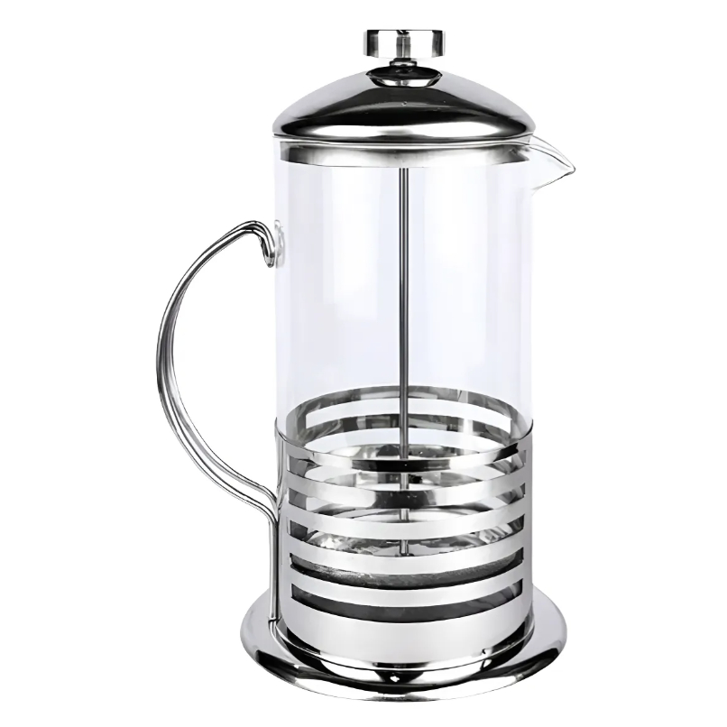 Cafeteira Francesa French Press 600ml Vidro Térmico Inox Café Prensa Francesa Filtro Café Espresso