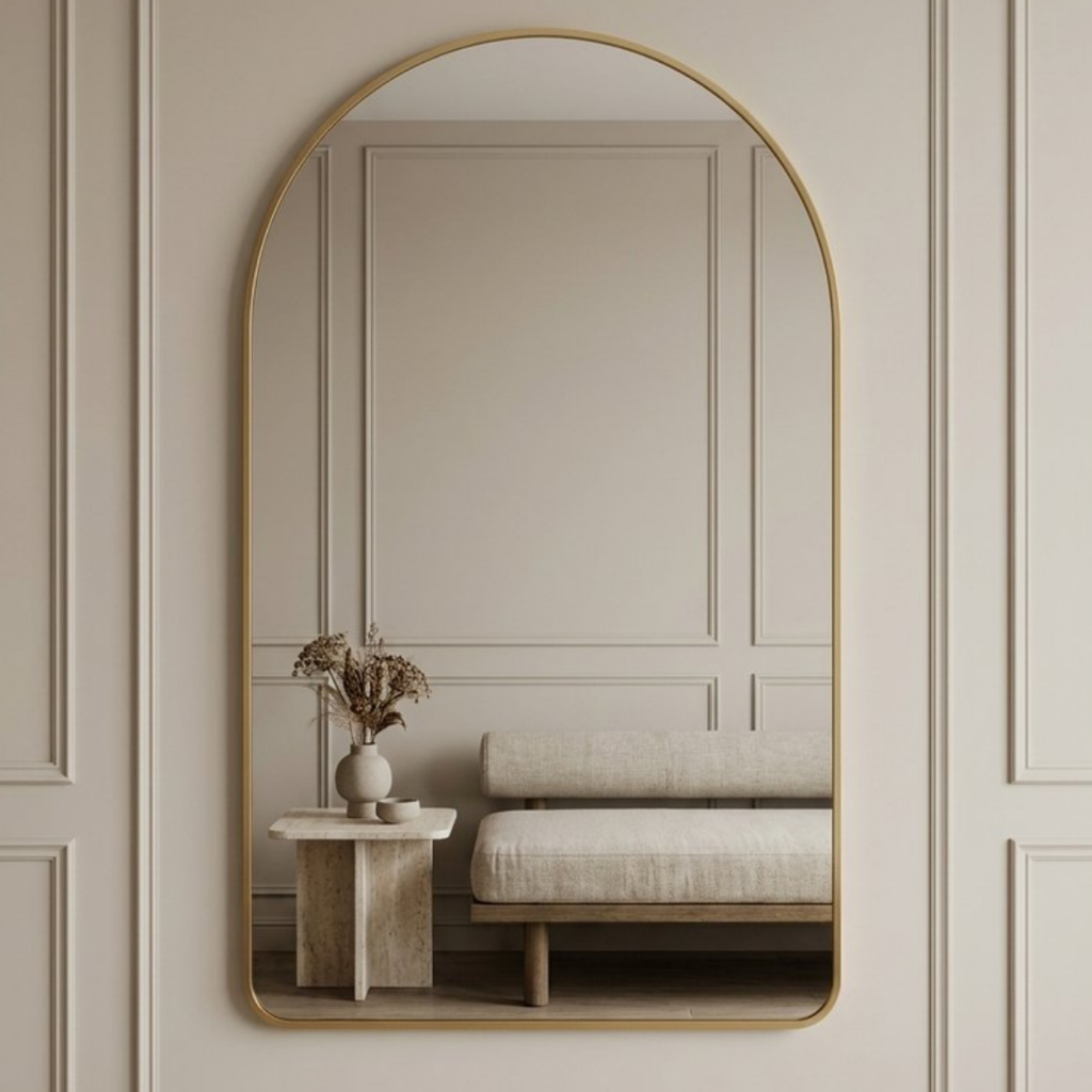 Espelho Lopazzi 90X60cm Corpo Inteiro Base Reta Grande Moldura Alumínio Quarto Sala Hall Pinterest Closet