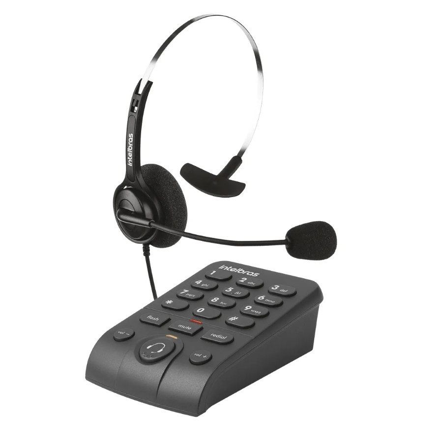 Telefone Operador Headset HSB 40 Intelbras