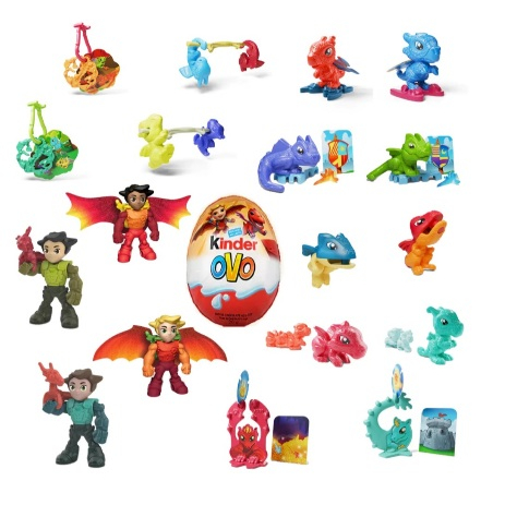 Kinder Ovo Dragões 2025 - Brinquedos Colecionáveis