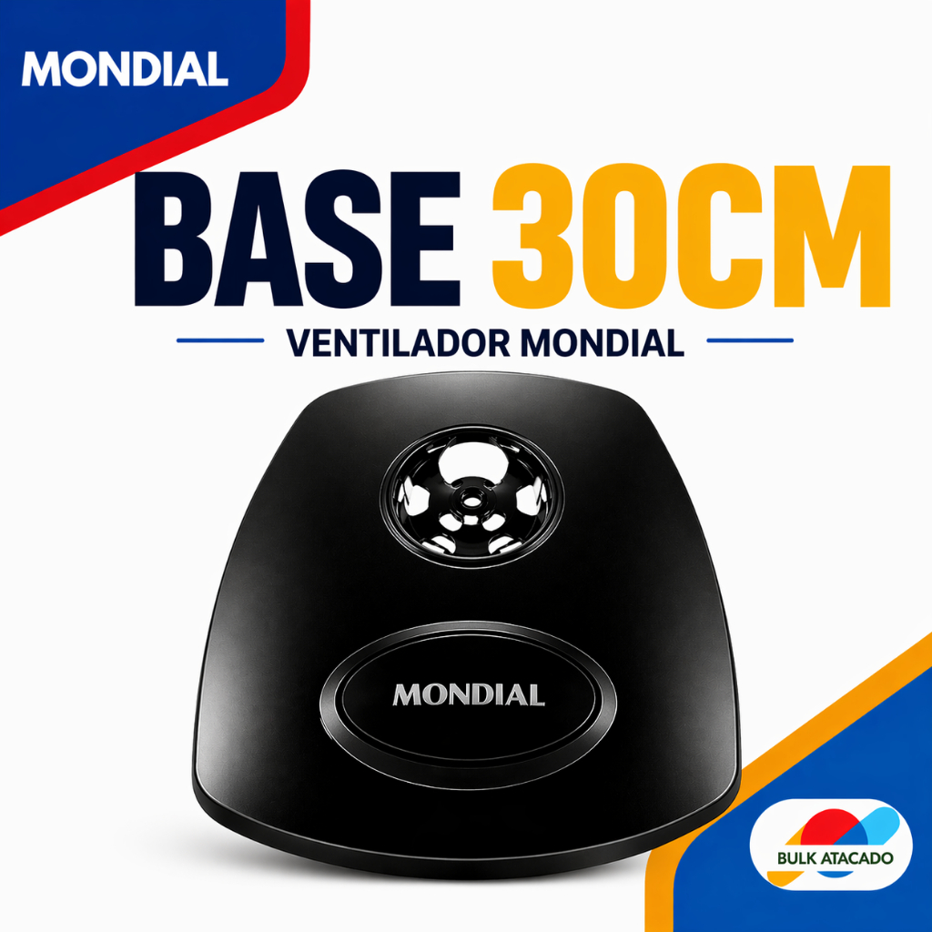 Base Ventilador Mondial 30cm 6 Pás Preta NV-15 NV31 VSP30 V37 Original Alta Resistência