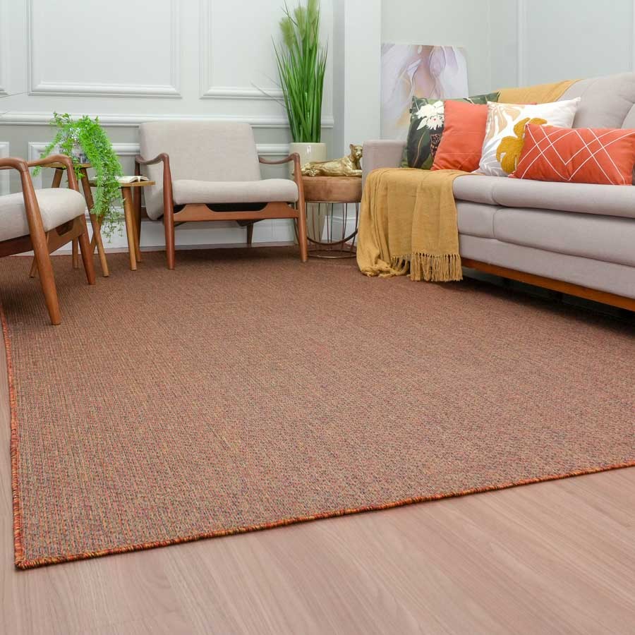 Tapete Sisal Sintético Premium Moderno Antiderrapante Grande Resistente Fácil Limpeza Sala Quarto Escritório Decorativo