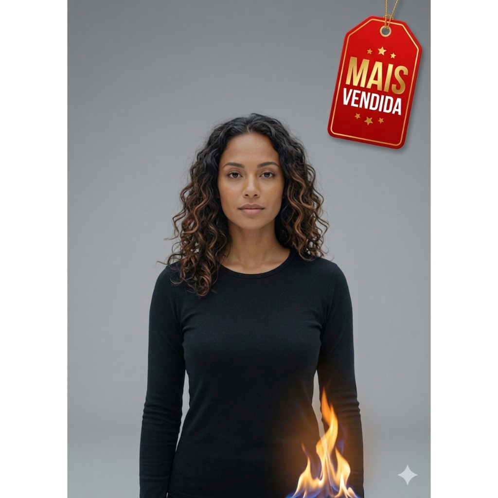 Blusa Térmica Segunda Pele Peluciada Premium Quentinha Inverno Confortável Feminina Proteção