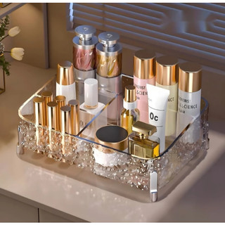 Caixa de armazenamento Acrílico Organizador de Maquiagem Cosméticos Perfumes Cesto Transp…