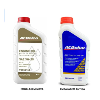 Óleo 5W30 100% Sintético Original GM ACDelco - 98550168 em Oferta na Shopee