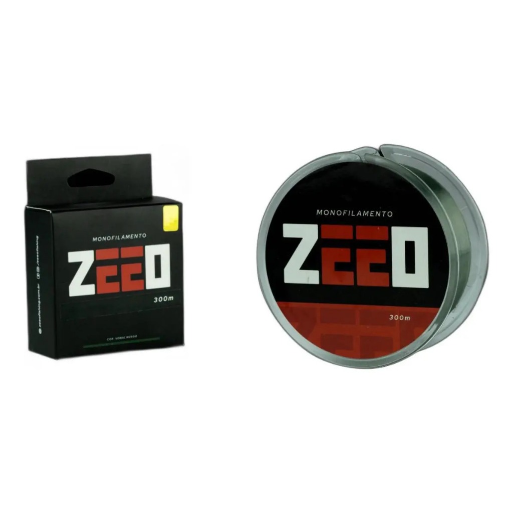 Linha Monofilamento Zeeo 300m Verde - Maruri TAMANHO DISPONÍVEL 0.33MM E 0.50MM