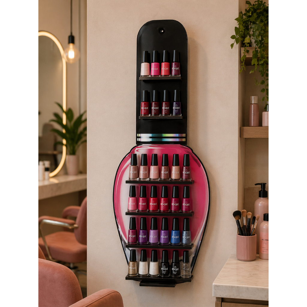 Porta Esmalte Prateleira Organizadora De Esmaltes Varias Cores