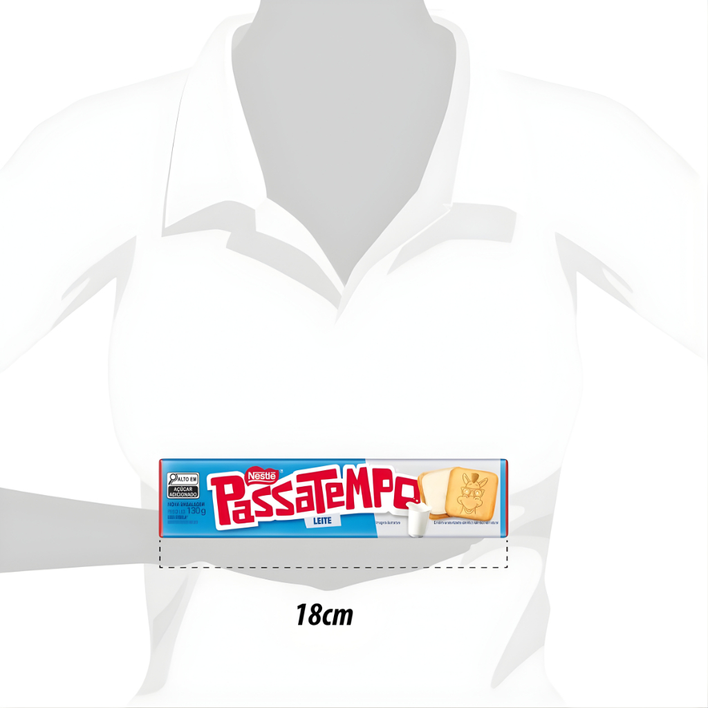 Biscoito Passatempo Leite Nestlé 150g | Bolacha Clássica Sabor Leite · foto 2