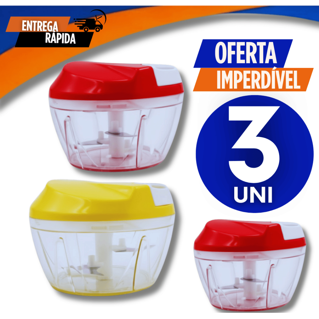 Kit Triturador Cortador Processador Alimentos Manual Cortador  Alho Cebola Legumes Mixer Utensílios
