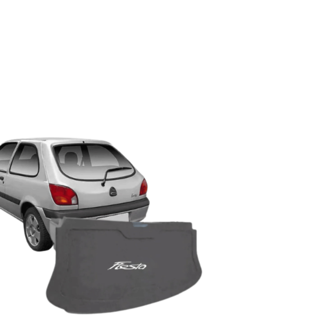 Tampão Porta Malas Ford Fiesta 1995 a 2005 R-Acoustic Bagagito Carpete Cinza