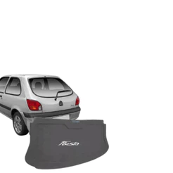 Tampão Porta Malas Ford Fiesta 1995 a 2005 R-Acoustic Bagagito Carpete Cinza