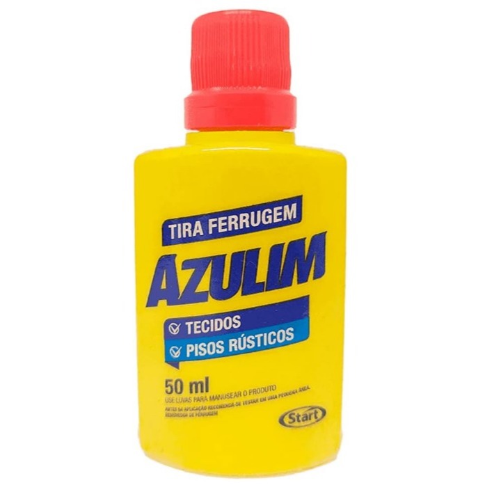 Azulim Tira Ferrugem 50ml para Tecidos e Pisos - Ação Rápida e Biodegradável