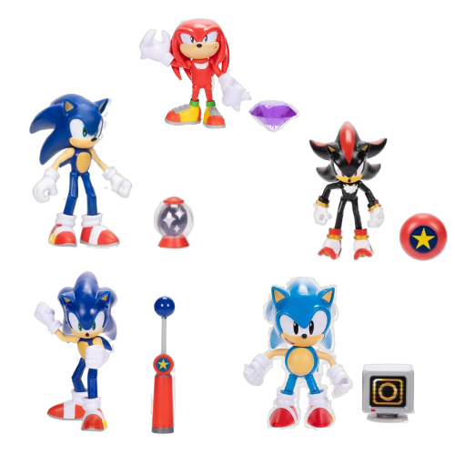 Bonecos Turma do Sonic The Hedgehog 10cm Articulados Com Acessório - Sunny Brinquedos