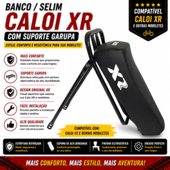 BANCO MOBILETE SELIM C/ SUPORTE GARUPA BICICLETA CALOI XR