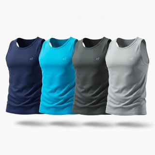 Kit 4 Regata Dry Fit Masculina Lisa Academia Treino Esporte Parvori