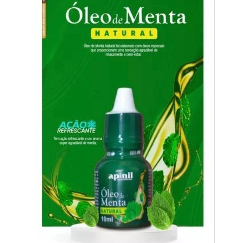Detalhes do KIT 06 UNIDADES – ÓLEO DE MENTA NATURAL APINIL