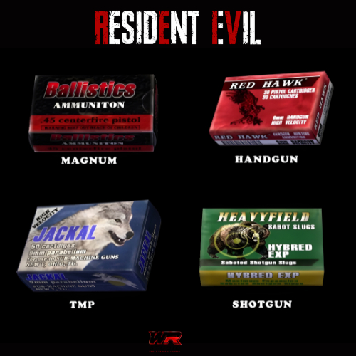 Kit caixas de munição - Cenário Gamer Resident Evil 6 Caixas Itens Colecionador 🔥🎮💎