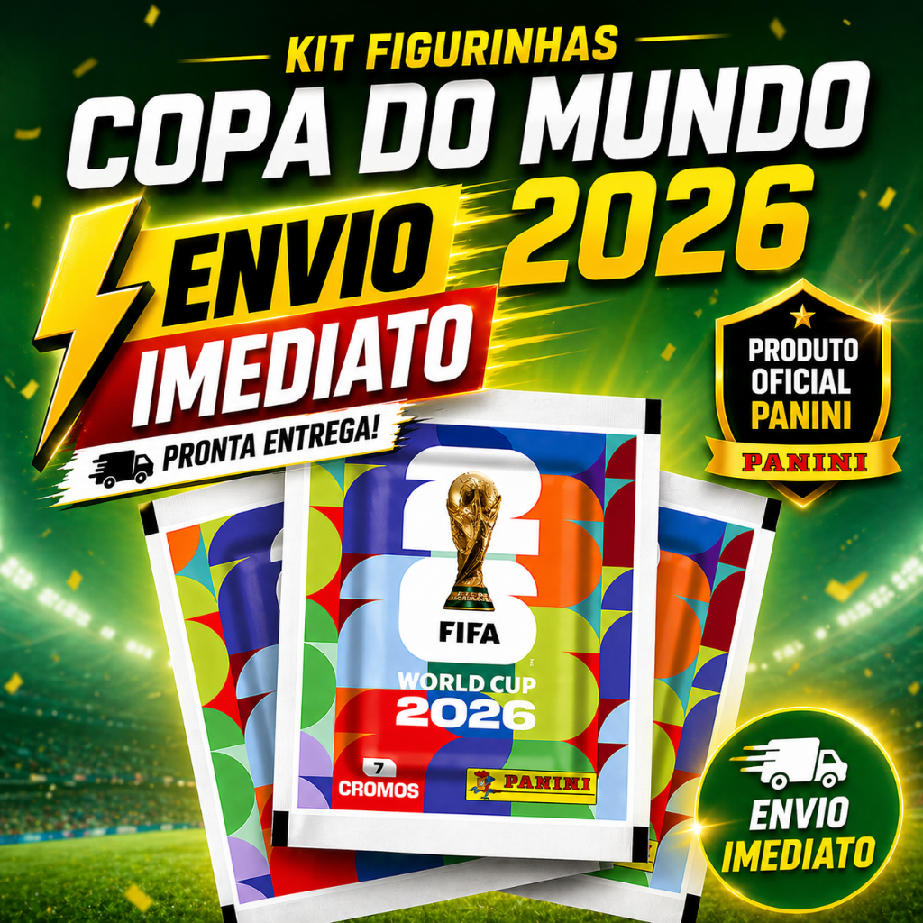 Kit Com 70 / 140 / 210 Figurinhas Oficiais Copa Do Mundo 2026 Panini Fifa Word Cup
