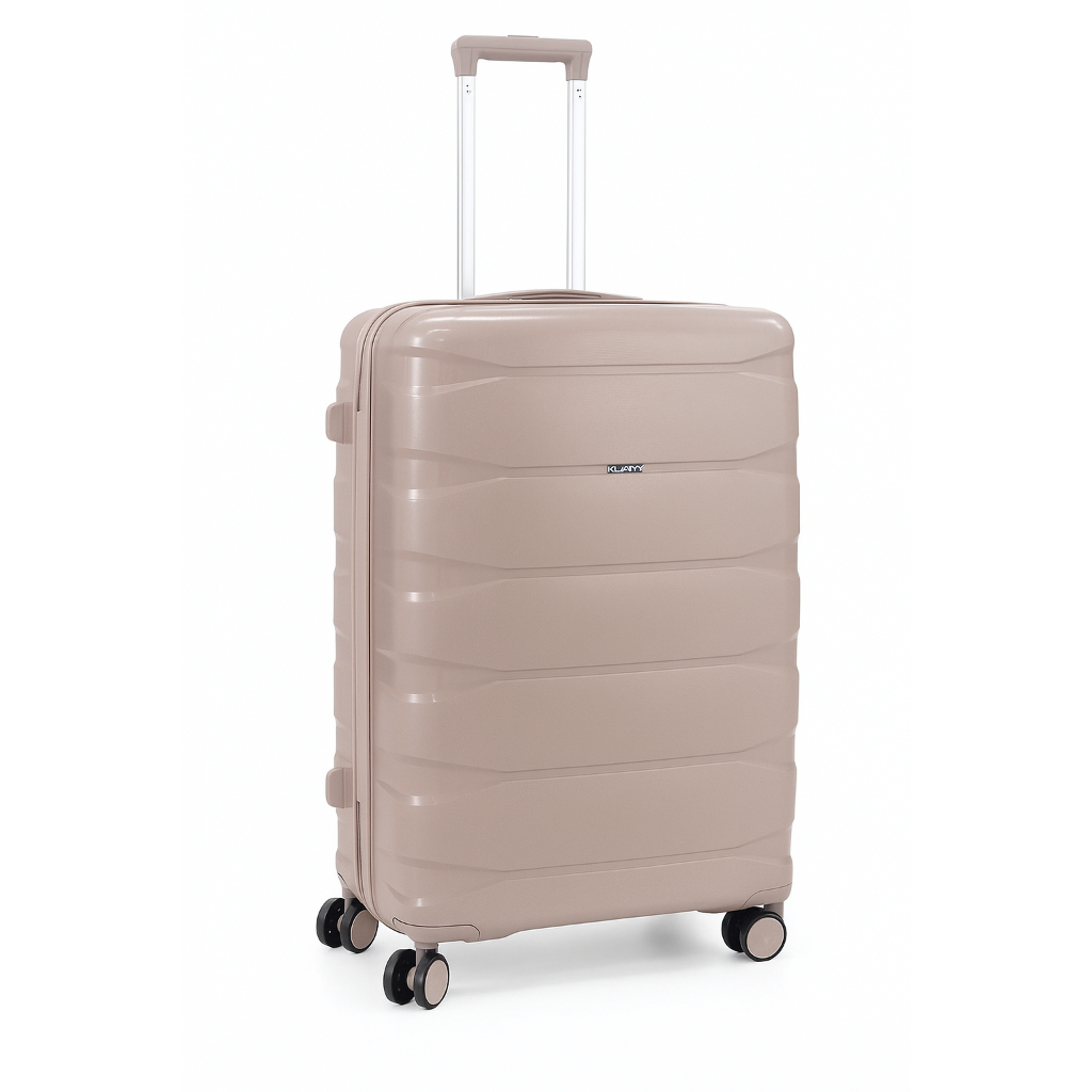 Mala de Viagem 23kg Polipropileno Média Rodas 360 Cadeado TSA Rígida Reforçada Despacho Resistente