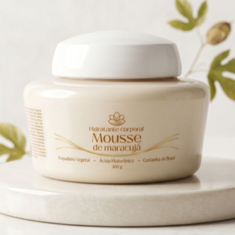 Creme Hidratante Corporal Maracujá Natural | Hidratação Profunda Pele Seca