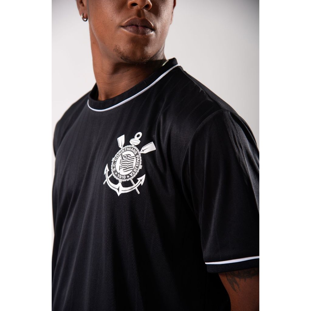 Camisa Futebol Corinthians Arte Timão Licenciada Braziline