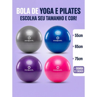 Bola Suiça 55cm 65cm e 75cm de Yoga Pilates Ginastica Academia Gymball ioga fisioterapia