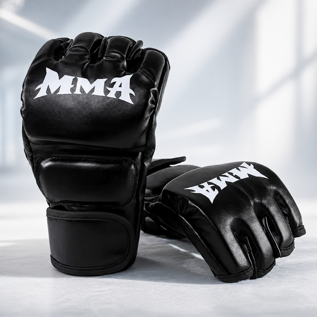 Luva MMA Profissional Meio Dedo Boxe Muay Thai Karatê Sparring Treino Luta Par