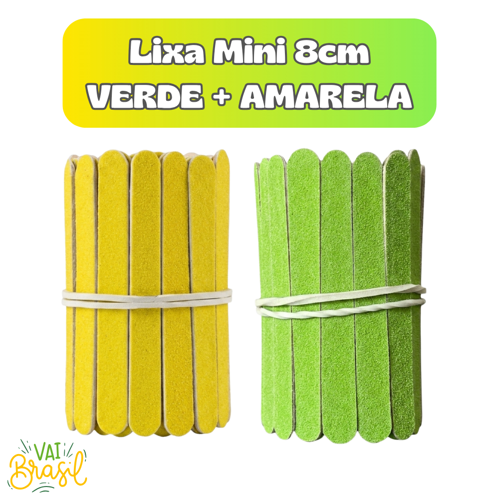 Kit BRASIL Lixa MINI Verde + Amarelo Seleção Brasileira