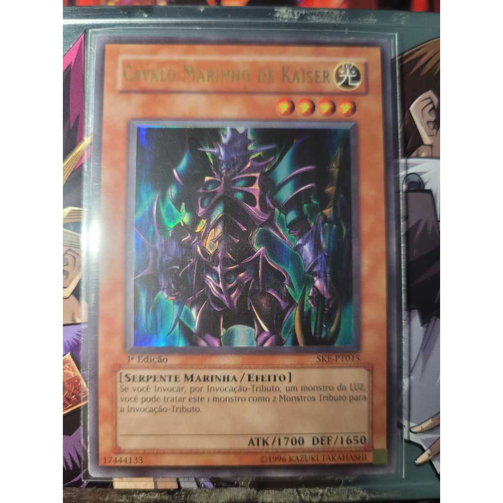Cavalo-marinho de Kaiser - Starter Deck Kaiba Evolution - Raridade ULTRA - Yugioh! Original Konami.