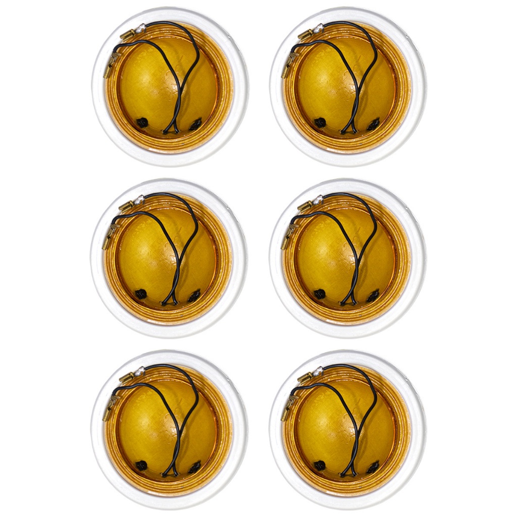 6x Reparo Compatível Driver JBL Selenium D250 Corneta 8 Ohms 100W Som Automotivo